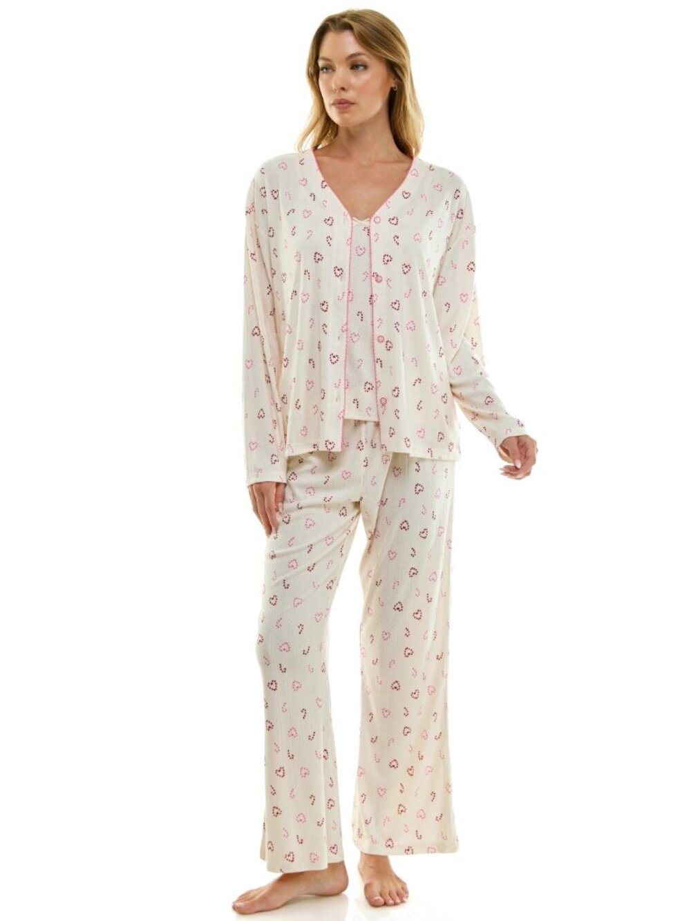 Sincerely Jules Women's 3-Piece Pointelle Set Size XL